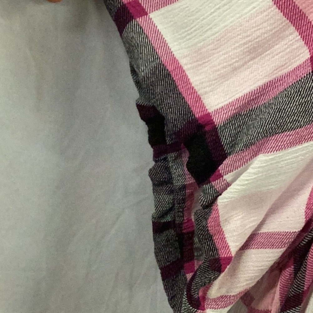 Torrid Pink Plaid Top - Picture 3 of 6